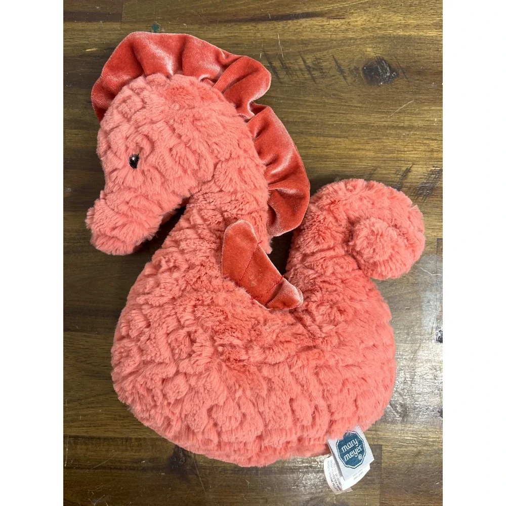 Mary Meyer Putty Seahorse Coral Pink‎ Plush Stuffed Animal Soft Toy 11 inch